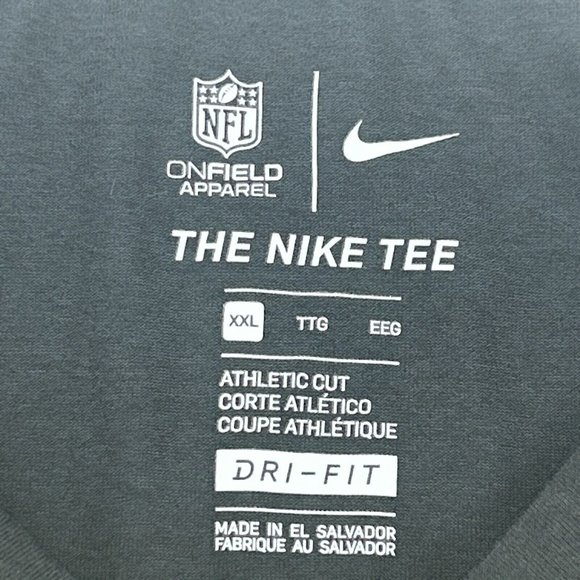 New York Giants Shirt Men's XXL Nike Tee Dri‎ Fit Salute to Service 3/4 Sleeve - Picture 3 of 10